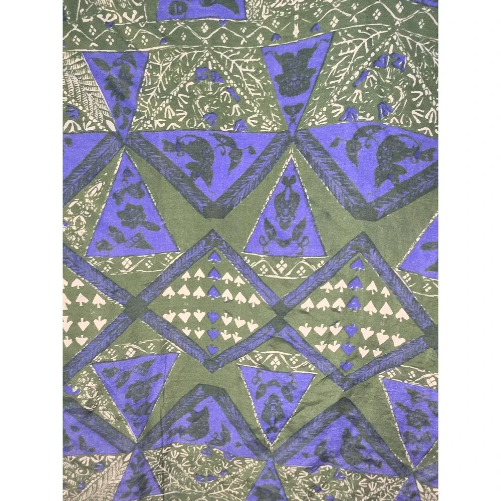 Y.N.S. Scarf Women Green Blue White Classic Rectangle Wrap Shawl